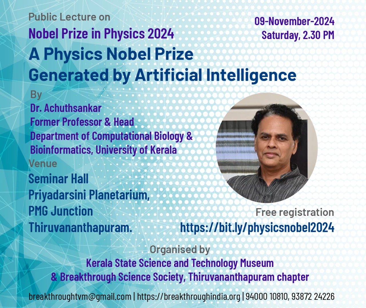 Public Lecture on ‘Nobel Prize in Physics 2024’